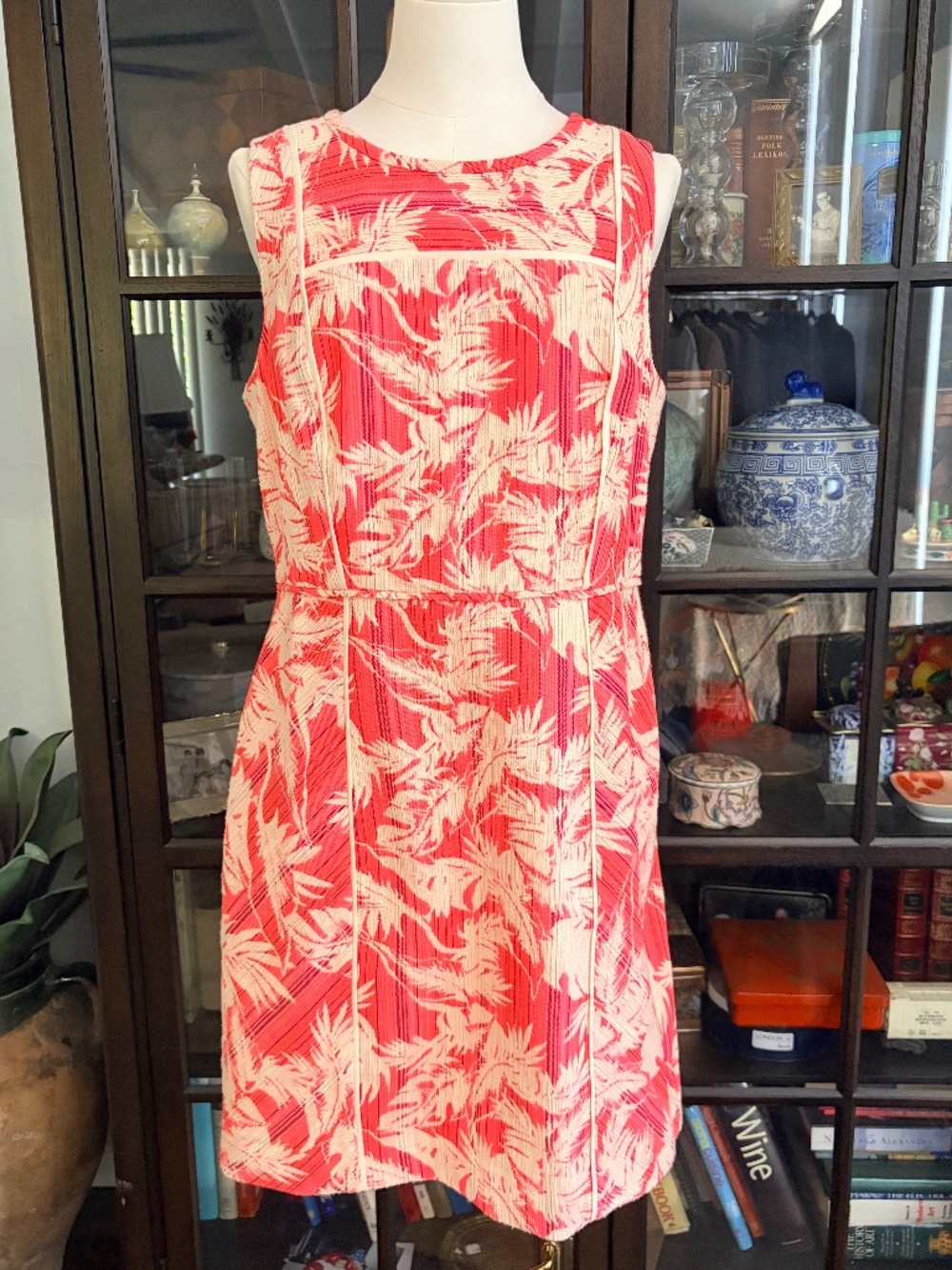 NWT J. Crew, Coral Retro Shift Dress size 12